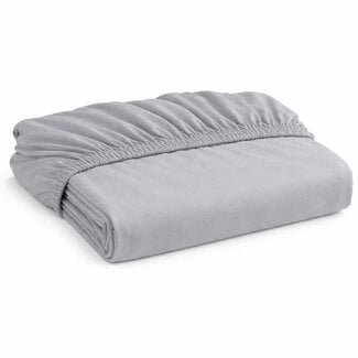 .Decoware® Peuter katoen hoeslaken 70x150 cm - grijs