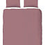 Katoensatijn dekbedovertrek uni - roze