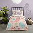 Kinderdekbedovertrek Loua - roze - katoen - eenpersoons - 140x220 + 60x70 cm