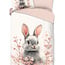Kinderdekbedovertrek Fien - roze - katoen - eenpersoons - 140x220 + 60x70 cm