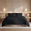 Sleeptime Lazy dekbed zonder overtrek Pintuck - antraciet - exclusief kussensloop