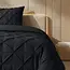 Lazy dekbed zonder overtrek Pintuck - antraciet - exclusief kussensloop