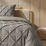 Lazy dekbed zonder overtrek Pintuck - grijs - exclusief kussensloop