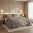 Lazy dekbed zonder overtrek Pintuck - taupe - exclusief kussensloop