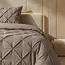 Lazy dekbed zonder overtrek Pintuck - taupe - exclusief kussensloop