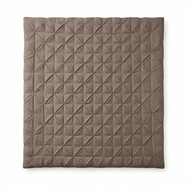 Lazy dekbed zonder overtrek Pintuck - taupe - exclusief kussensloop