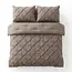 Lazy dekbed zonder overtrek Pintuck - taupe - exclusief kussensloop