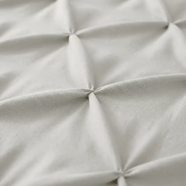 Lazy dekbed zonder overtrek Pintuck - off white - exclusief kussensloop