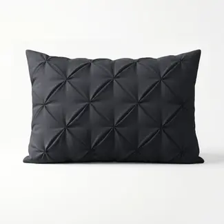 Sleeptime Microvezel kussensloop Pintuck - Antraciet - 2 stuks 60x70 cm