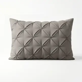 Sleeptime Microvezel kussensloop Pintuck - Grijs - 2 stuks 60x70 cm