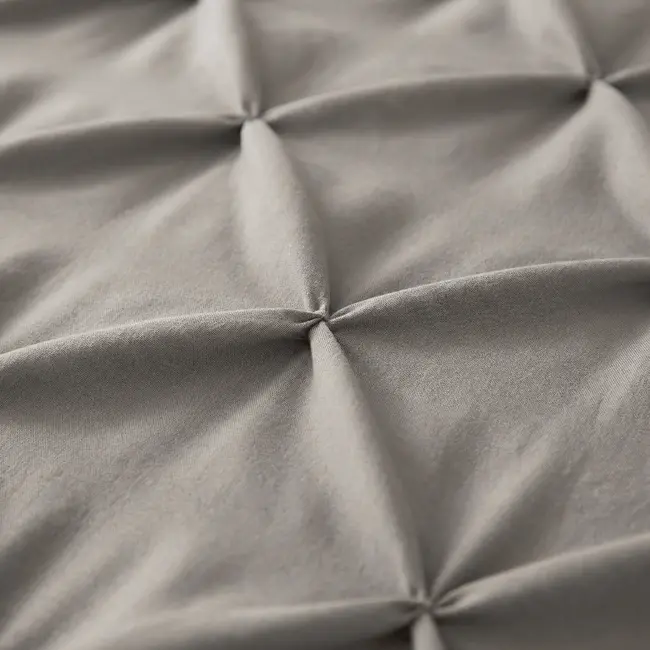 Microvezel kussensloop Pintuck - Grijs - 2 stuks 60x70 cm