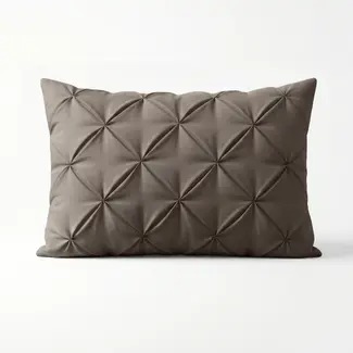 Sleeptime Microvezel kussensloop Pintuck - Taupe - 2 stuks 60x70 cm