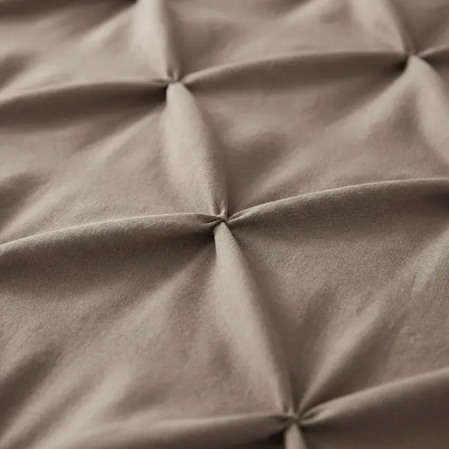 Microvezel kussensloop Pintuck - Taupe - 2 stuks 60x70 cm
