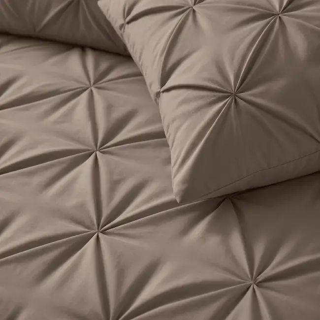 Microvezel kussensloop Pintuck - Taupe - 2 stuks 60x70 cm