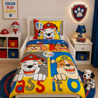 Paw Patrol Paw Patrol dekbedovertrek Pass it on - microvezel - eenpersoons