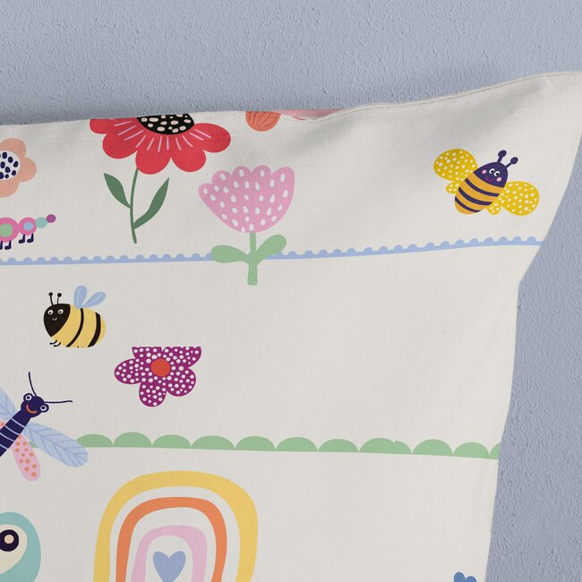 Kinderdekbedovertrek Rinke - katoen - eenpersoons - 140x220 + 60x70 cm