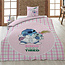 Polykatoen kinderdekbedovertrek Stitch - Soo Very Tired - eenpersoons (140x200 + 65x65 cm)
