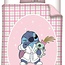 Polykatoen kinderdekbedovertrek Stitch - Soo Very Tired - eenpersoons (140x200 + 65x65 cm)