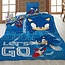 Polykatoen kinderdekbedovertrek Sonic - Let's Go Unstoppable - eenpersoons (140x200 + 65x65 cm)