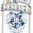 Microvezel kinderdekbedovertrek Harry Potter - Hogwarts wapen - wit - eenpersoons (140x200 + 65x65 cm)