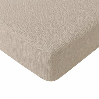 .Decoware® Mousseline hoeslaken - zand - microvezel