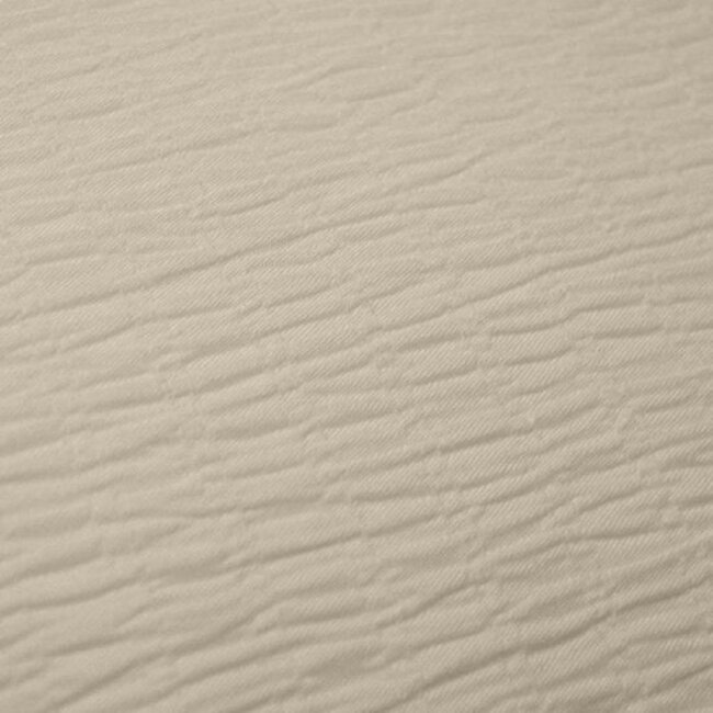 Mousseline hoeslaken - zand - microvezel