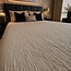 Mousseline hoeslaken - zand - microvezel
