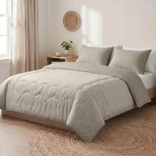 Verkoelend zomerdekbed zonder overtrek Blue Cell - exclusief kussensloop - Taupe