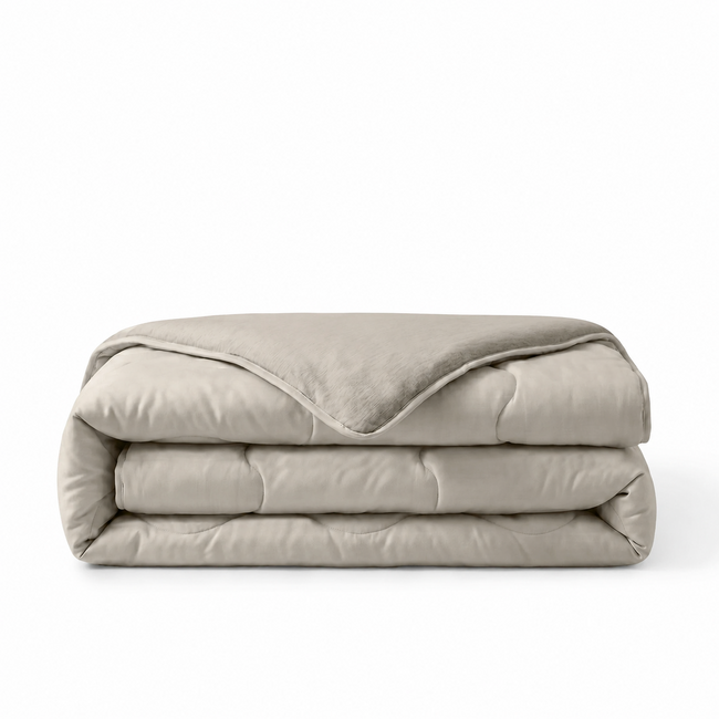 Verkoelend zomerdekbed zonder overtrek Blue Cell - exclusief kussensloop - Taupe