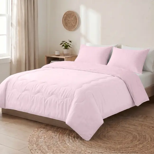 Verkoelend zomerdekbed zonder overtrek Blue Cell - exclusief kussensloop - Roze