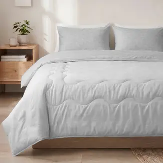Dreamhouse Verkoelend zomerdekbed zonder overtrek Blue Cell - exclusief kussensloop - Grijs