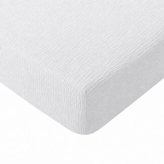 .Decoware® Mousseline hoeslaken - wit - microvezel