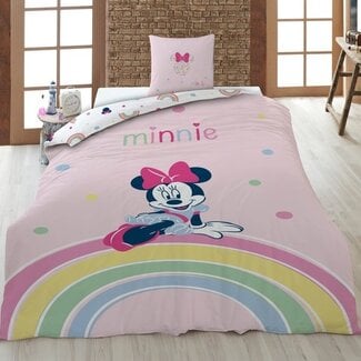 Mickey Mouse Kinderdekbedovertrek Minnie Mouse - polykatoen - 1-persoons (140x200 + 65x65 cm)