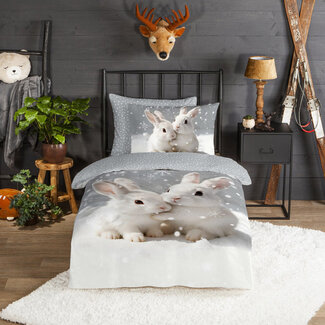 Good Morning Kinderdekbedovertrek Coef - flanel - eenpersoons - 140x220 + 60x70 cm