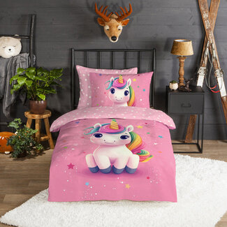 Good Morning Kinderdekbedovertrek Daya - flanel - eenpersoons - 140x220 + 60x70 cm