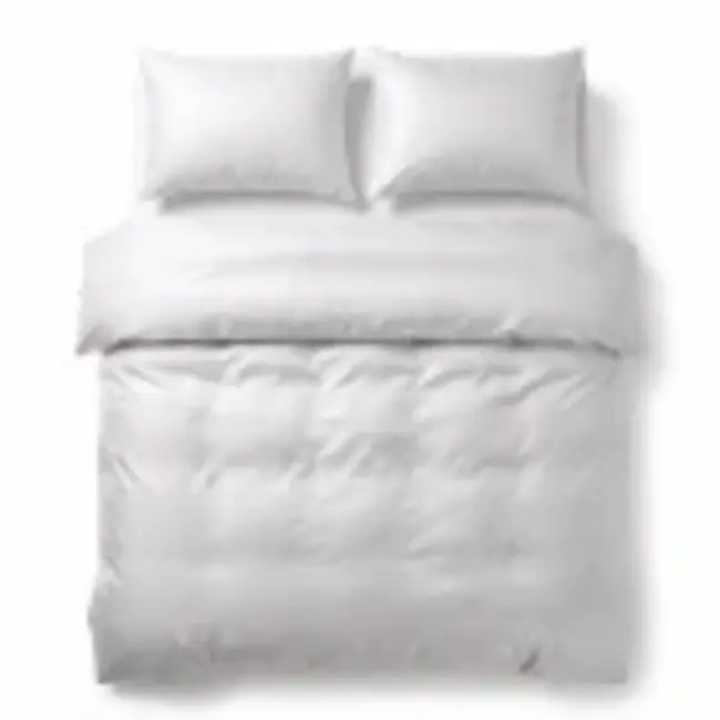 Microvezel dekbedovertrek Satin point - wit