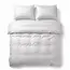 Microvezel dekbedovertrek Satin point - wit
