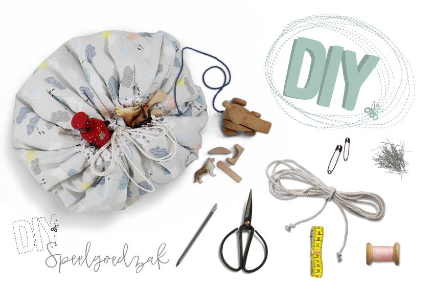 DIY: speelgoedzak & speelkleed in 1!