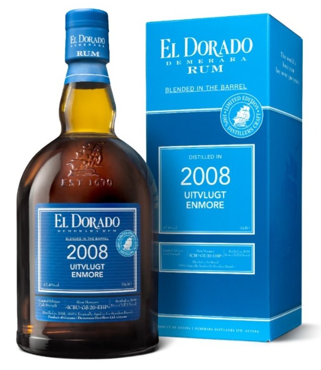 El Dorado Enmore / Uitvlugt Blended in a Barrel 2008 0,70 ltr 47,4%