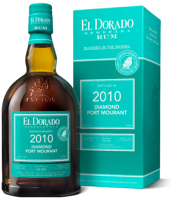 El Dorado Diamond Port Mourant Blended in a Barrel 2010 0,70 ltr 49,1%