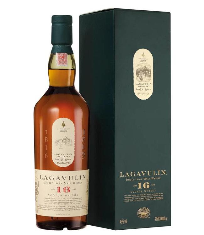 Lagavulin 16 Years Old Malt Malt Whisky 43% Vol. 0,7l i presentförpackning