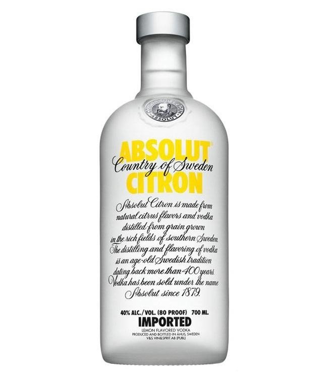Absolut Vodka Citron 0,70 ltr 40%