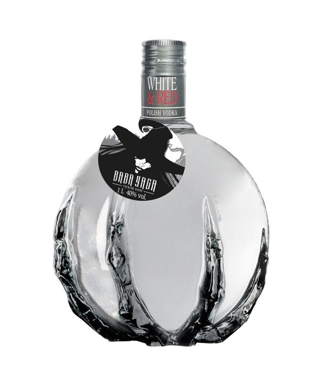 Baba Yaga Heksenvodka Bolle Fles Met Hand 1,00 ltr 40%