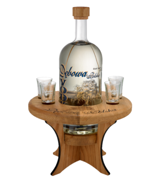 Bijzettafeltje Met 4 Glazen Met Vodka 0,70 ltr 40% - Whiskysite.nl World of Fine