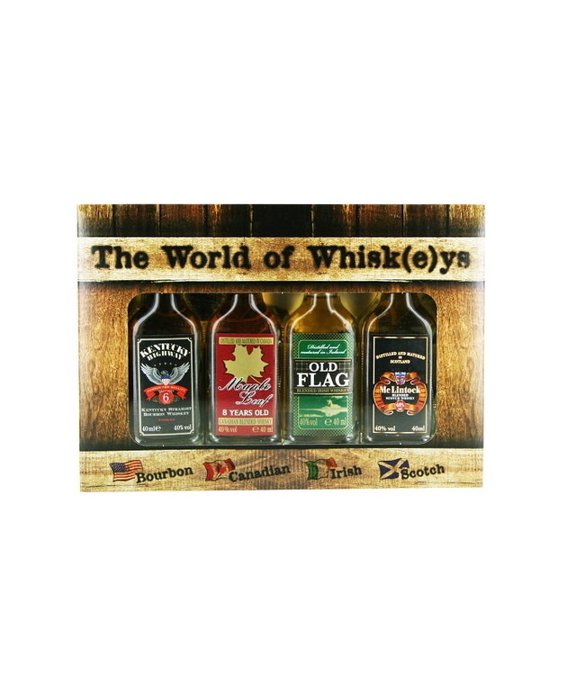 Miniset The World Of Whiskeys 0,16 ltr 40%