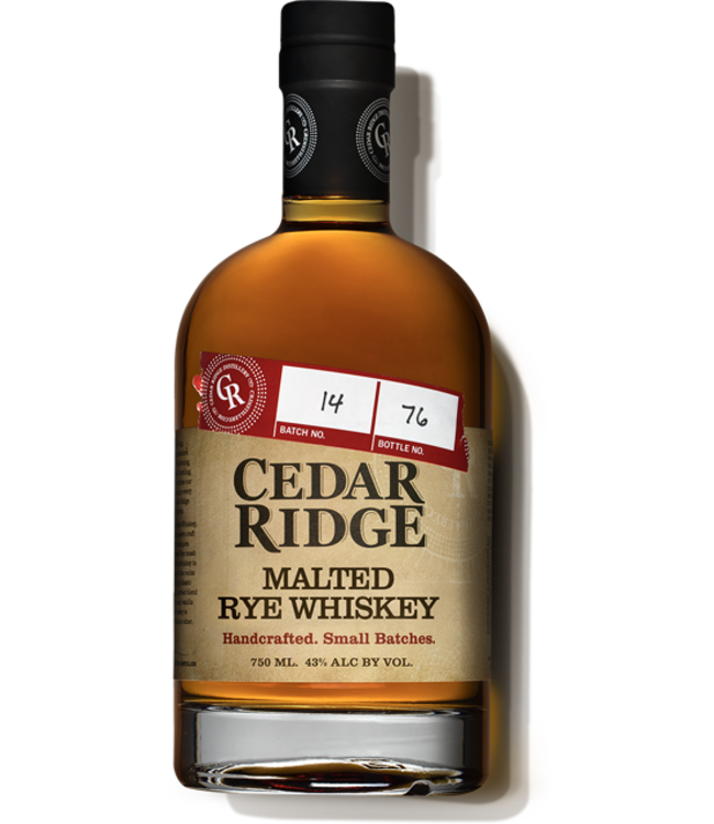 Cedar Ridge Rye Whiskey 0,70 ltr 43%