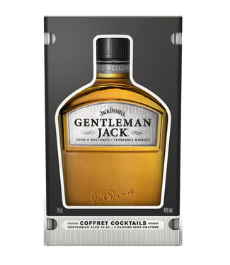 Jack Daniel's Jack Daniels Gentleman Jack Giftpack Stainless Steel Straws 0,70 ltr 40%