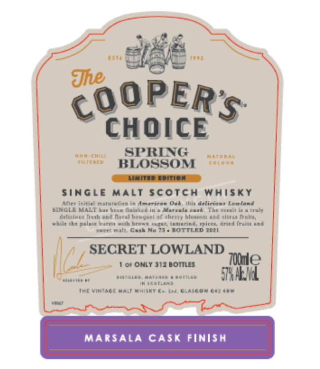 Secret Lowland Spring Blossom Cooper's Choice 0,70 ltr 57%