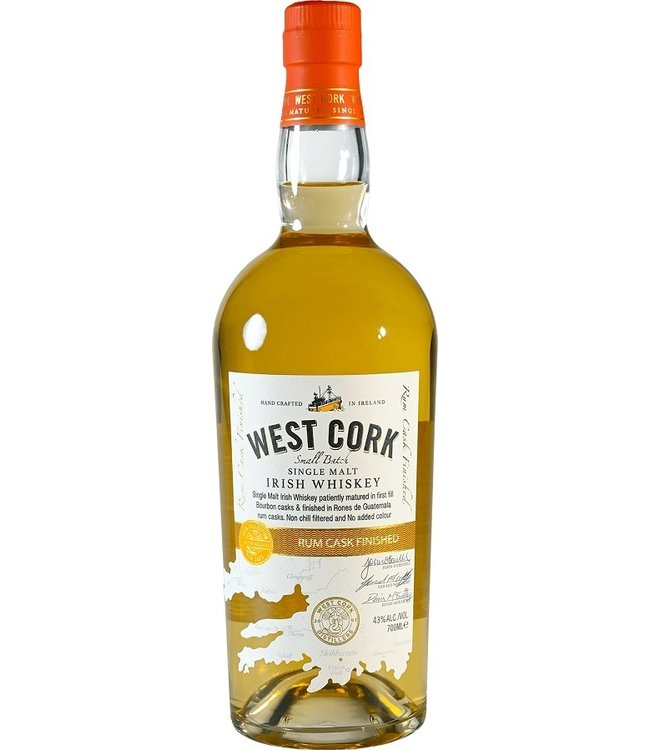 West Cork Single Malt Rum Cask Finish 0,70 ltr 43%