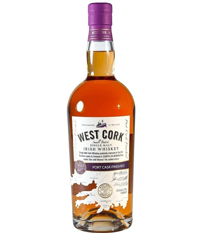 West Cork Single Malt Port Cask Finish 0,70 ltr 43%